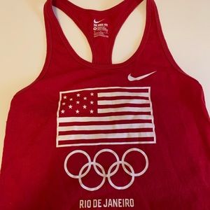 10. Red Nike USA Olympic Tank Top